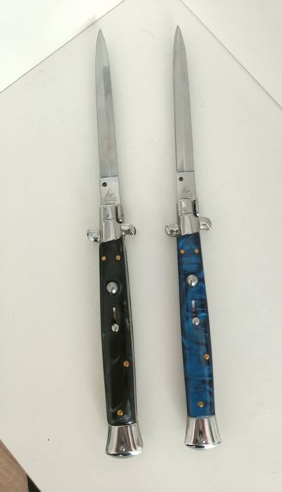 Briceag italian 34cm Stileto Blade + Husa , cuțit vanatoare