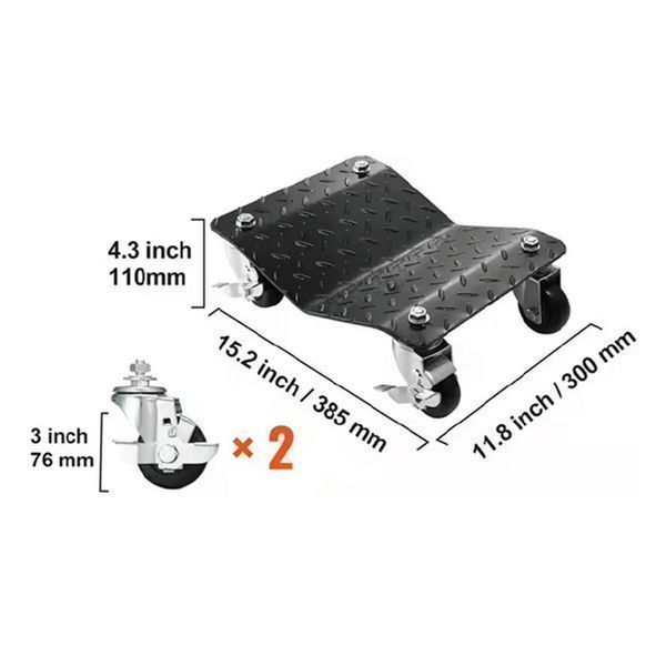Комплект 2 колички за преместване на аварирали коли