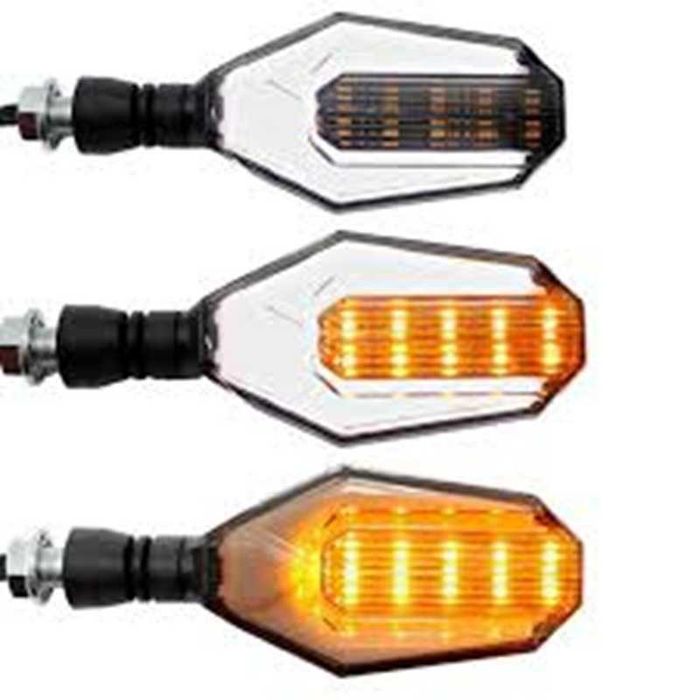 Универсални LED мигачи за Мотор с дневни светлини - 2 броя.