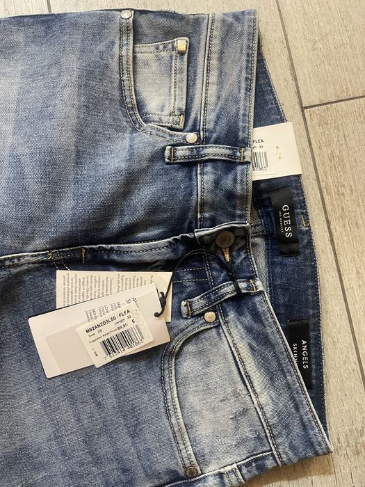 Blugi bărbați Guess Angels Skinny – Noi, cu etichetă