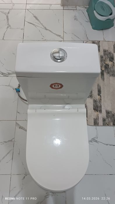 Унитаз және душ шлангасы