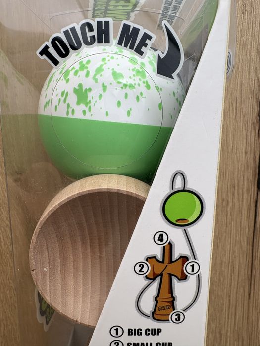 Kendama Sweets Splatter Split Green PJ France Squad ,Legend Shape