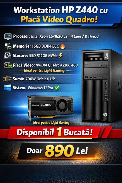 PC Workstation 16GB SSD 512GB Win11 Pro