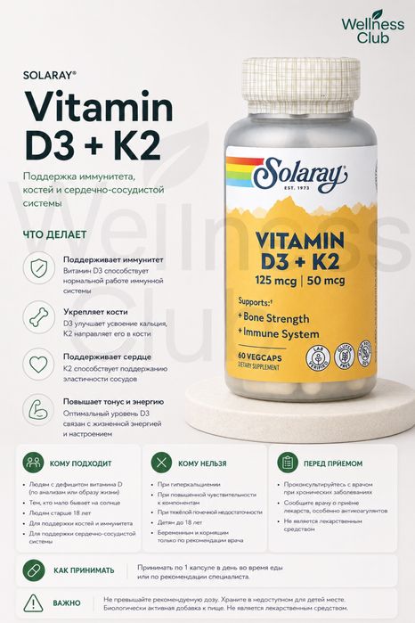 Solaray D3+K2 (Original)
