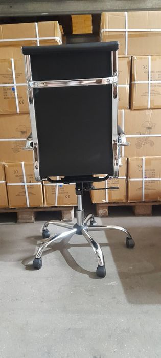Scaun birou managerial ergonomic – piele ecologică, NOU, model premium