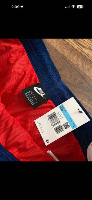 Nike Sportswear Woven Windrunner Men's Tracksuit, Red/Blue Size Medium