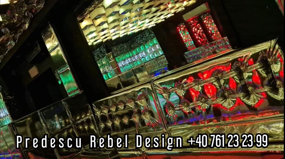 Canapele club lumini pixel led drapaj sala evenimente