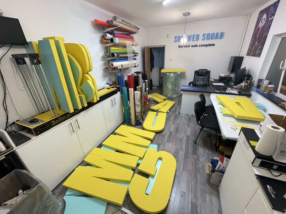 Litere volumetrice din polistiren, decoratiuni polistiren