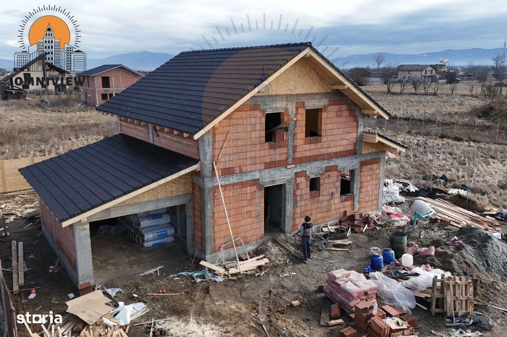 Casă nouă cu garaj, 145 mp utili, teren 500 mp–TVA inclus