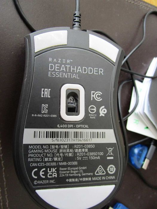 Геймърска мишка Razer Deathadder Essential проблем със скрола