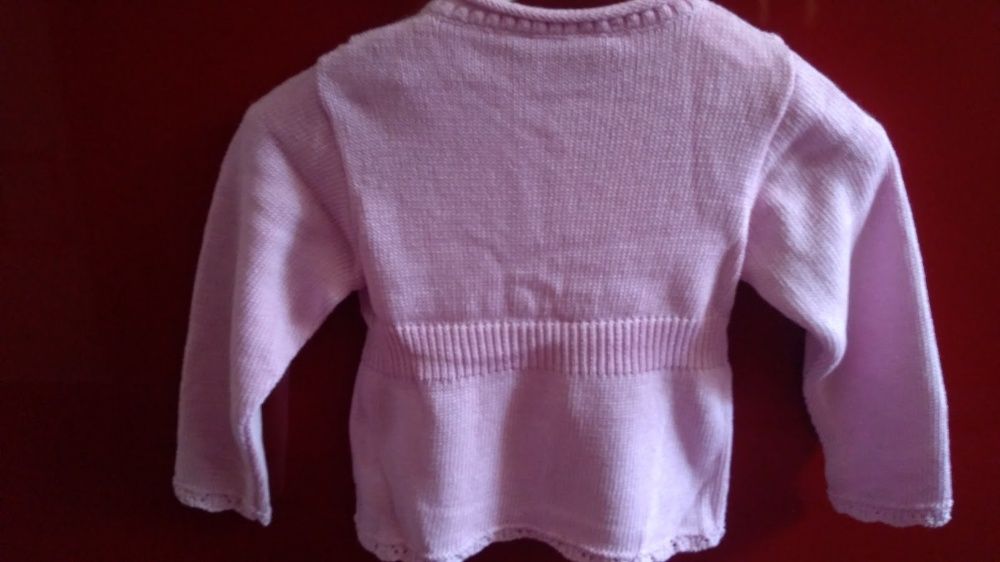 Pulover 86-92 cm, sveter tricotat bumbac mercerizat, NOU