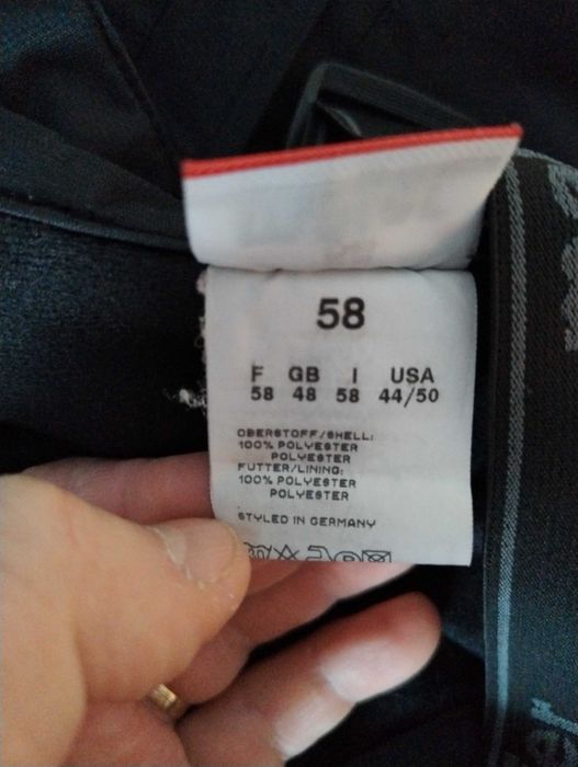 Costum schi Mayer, material Sympatex, roșu-negru-argintiu, mărime 58