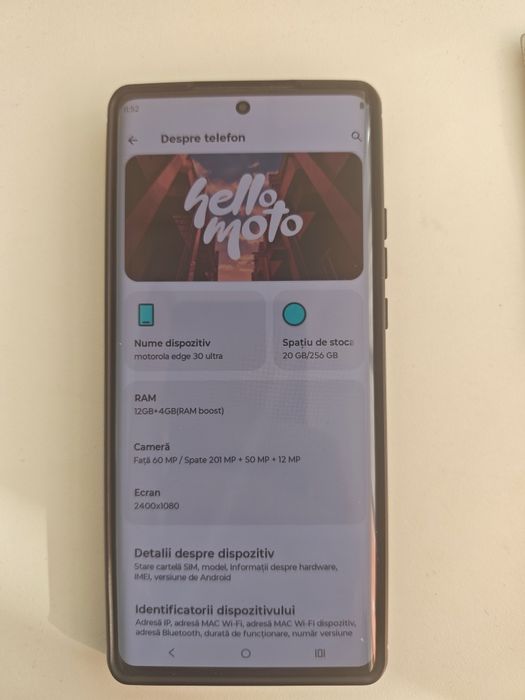 Telefon mobil Motorola Edge 30 Ultra, Dual SIM, 256GB, 12GB RAM