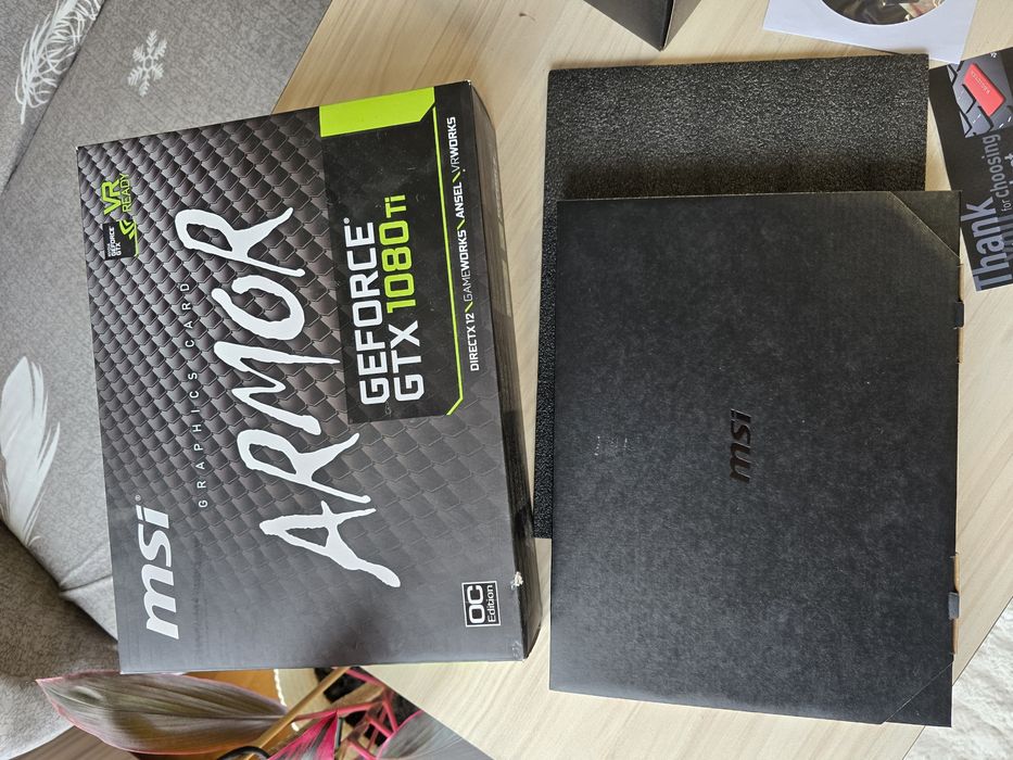 Msi armor Gtx 1080ti 11gb Като Нова!
