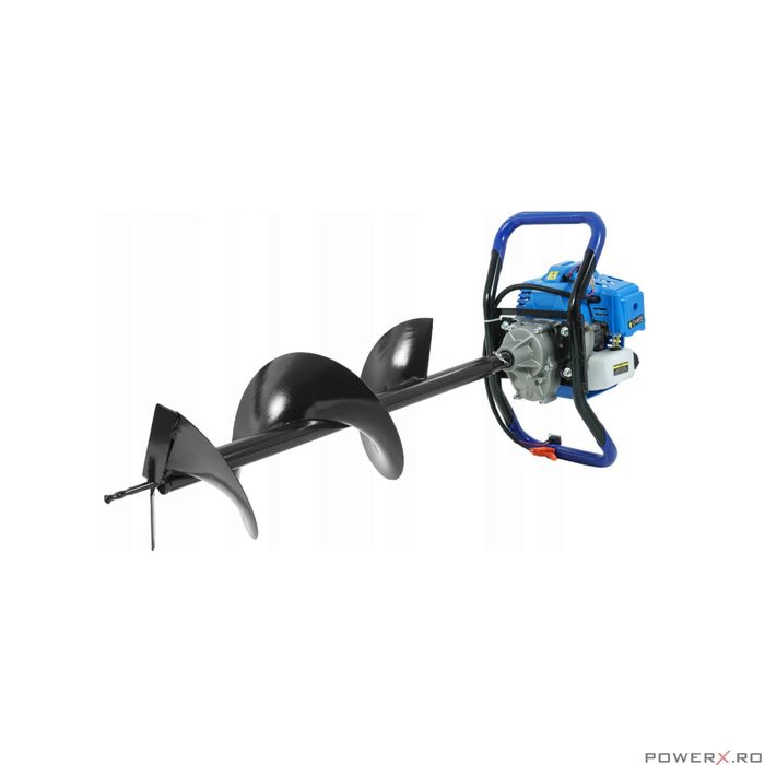 Motoburghiu 5.2 Cp, 3 burghie 15, 20, 25 Cm, Freza,Foreza Pamant, Baug