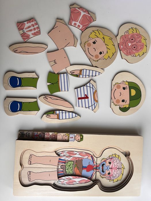 Сет дървени играчки Goki и Playtive