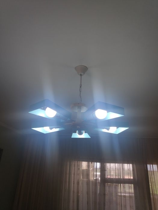 Люстра qandil метал+дерево