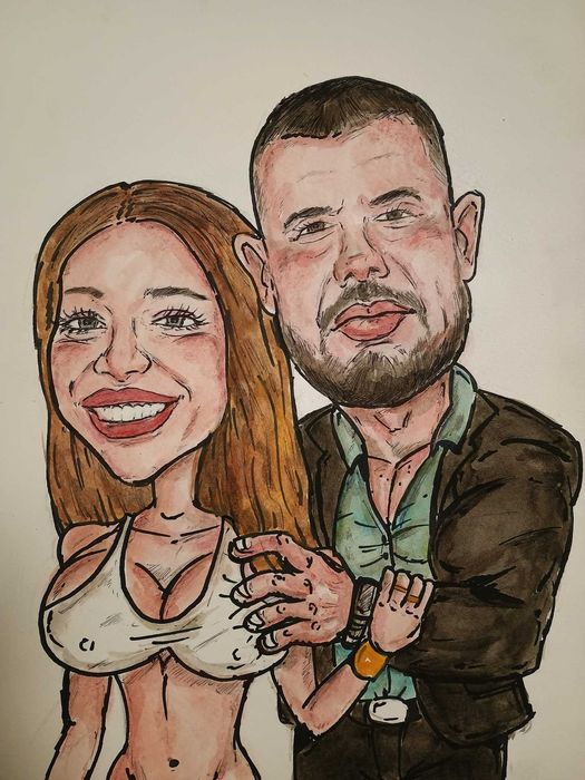 Евтина Карикатура Ръчно Рисувани Карикатури