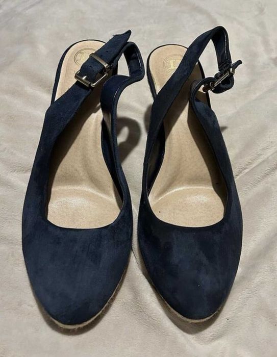 Сандали на платформа DUNE – тъмно сини, №40