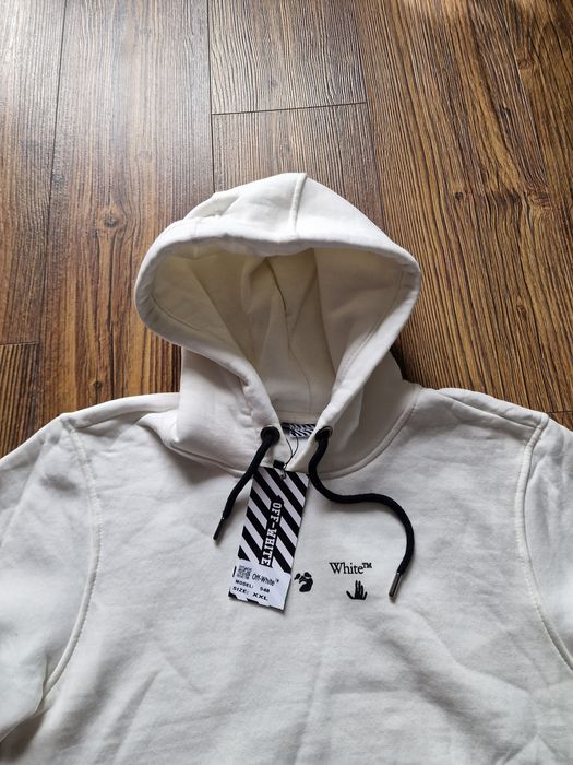 Страхотен мъжки суитчър с качулка OFF WHITE размер M L XL 2XL