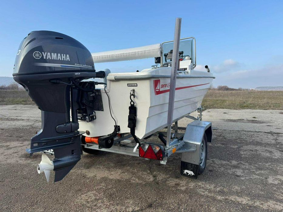 лодka Safter 450 с двигател Yamaha F40 (30) - FETL  и колесар Respo