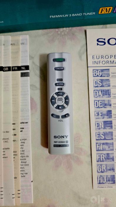 Новая магнитола Sony CFD-SO3CPL читает CD и MP3 диски +Radio +Сasette