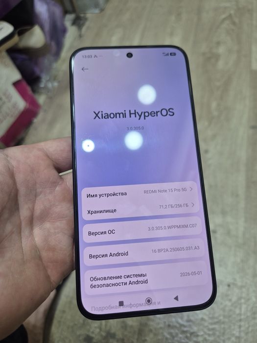 Redmi not 15 pro 5g idyal yangi