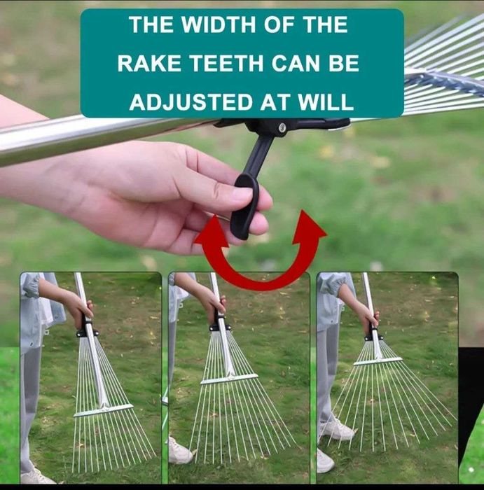 Телескопический Грабли, нержавеющая сталь. SIFATI PREMIUM,ALYUMIN EMAS