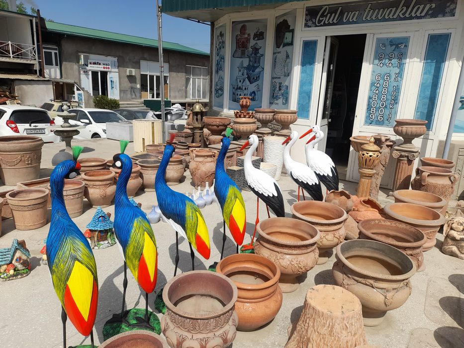 Vazon kashpo biton tuveklar