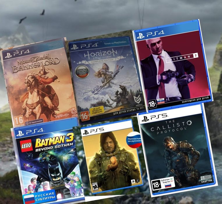 Диски ps4/ps5/игры/Продажа/обмен/Death Stranding/Mount blade 2/Batman3
