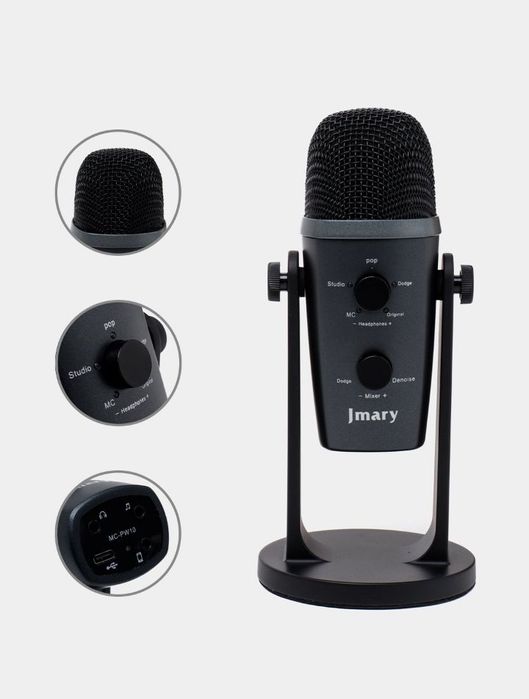 *SOTILADI! 
•Premium Studio Mikrofon Jmary MC-PW10
Bluetooth | Noise R