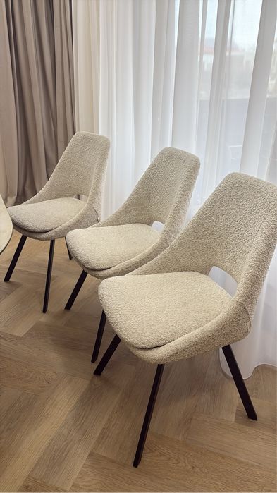 Scaun. Tapitat Dinning XXXLutz Bej, Maro, Gri