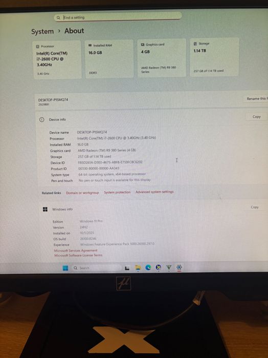Calculator pc gaming cu monitor