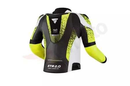 Кожен мото екип SHIMA STR 2.0 RED-FLUO,,2ч.гърбица протектори,гърбица