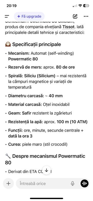 Tissot powermatic 80 silicium