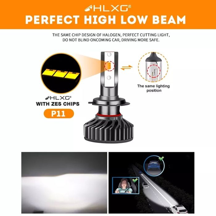Set Becuri Led Auto Gama Variata H13 9004/Hb1 9012/HIR12 100W Canbus