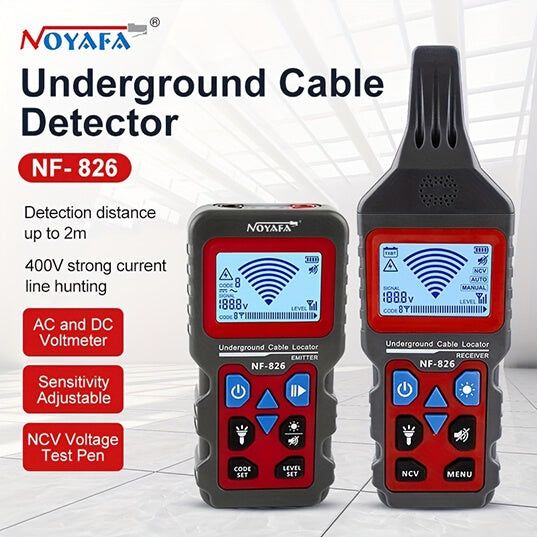 Трассоискатель подземный кабельный тестер NOYAFA NF-826, Trassoiskatel