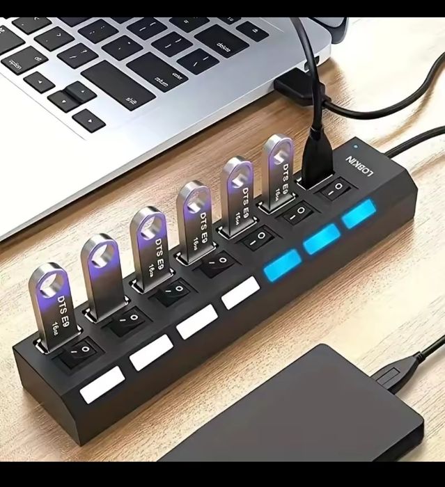 USB HUB 4 и 7 гнезда/Разклонител на USB с 4 и 7 гнезда