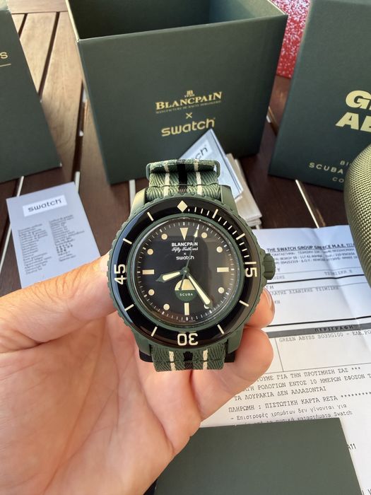 Blancpain x Swatch Scuba Fifty Fathoms "Green Abyss"
