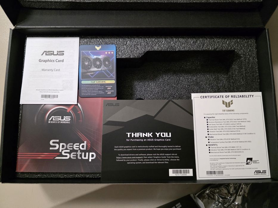 Nvidia RTX 3060 12GB Asus TUF Gaming