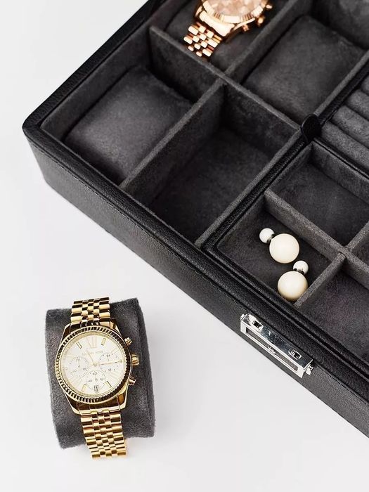 Шкатулка для часов украшений большая с замком