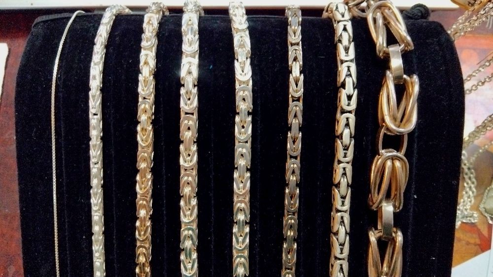 Сребърни синджири, проба 925.