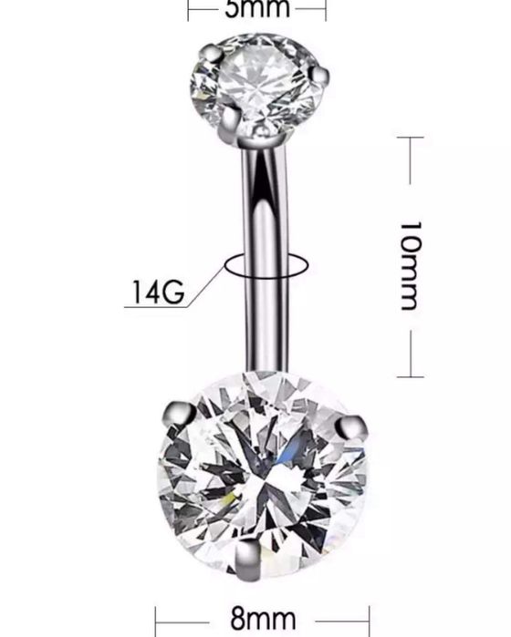 Обеци за пъп - различни видове