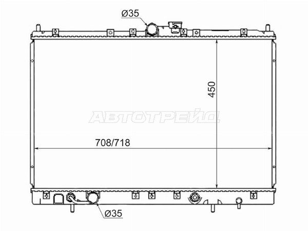 Радиатор охлаждения двигателя  Mitsubishi Rvr