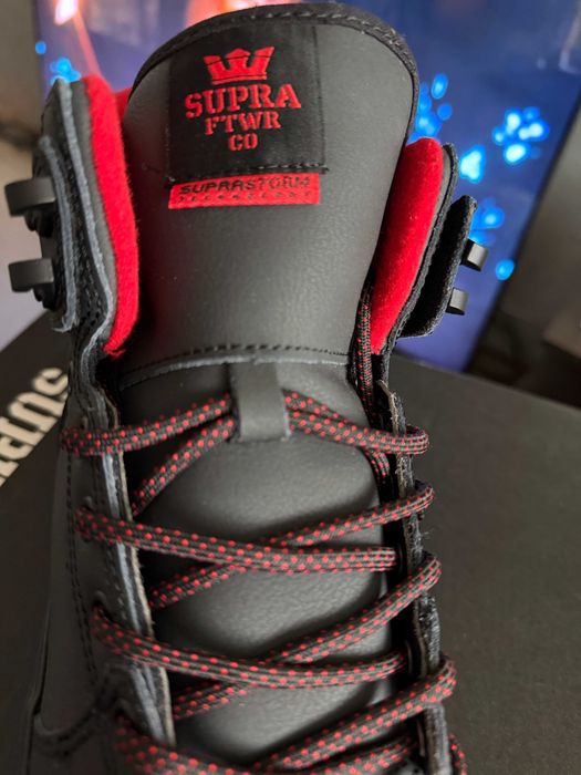Supra Vaider CW нови мъжки кецове черно и червено