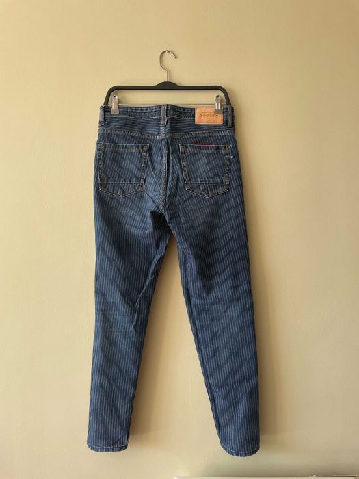 Мъжки дънки с райе