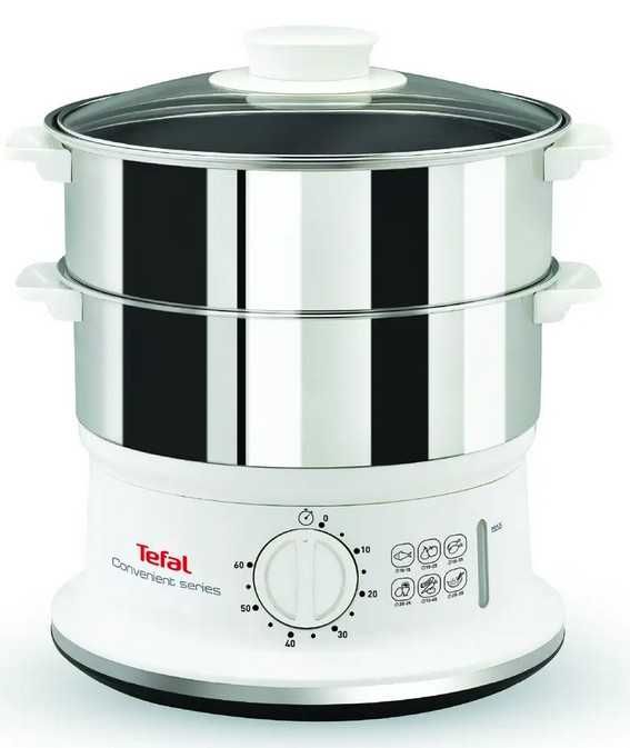 пароварка Tefal Convenient Inox VC1451, 2 нива, неръждаема стомана