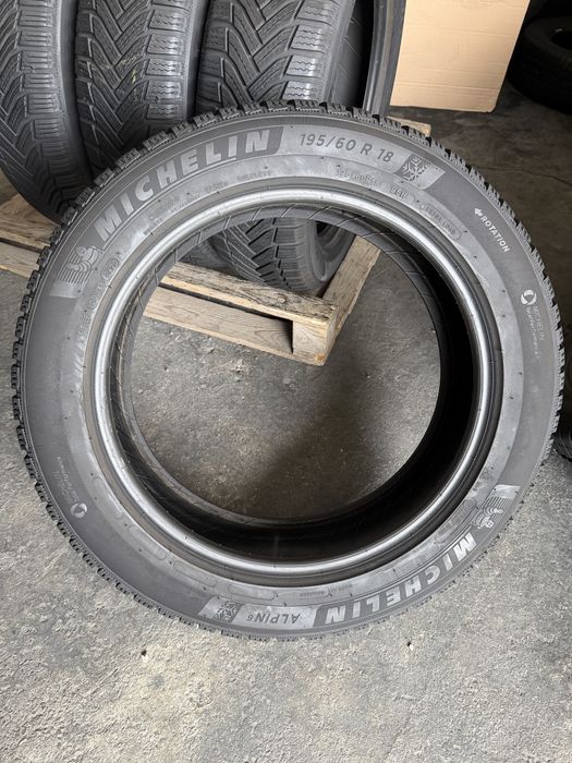 4 anvelope iarna 195/60/18 Michelin 7 mm!