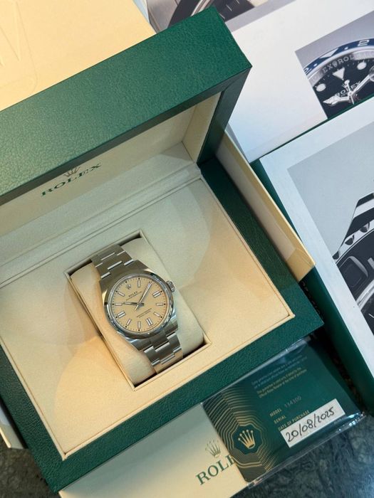 NEW Rolex Oyster Perpetual 41mm Steel 134300 Beige