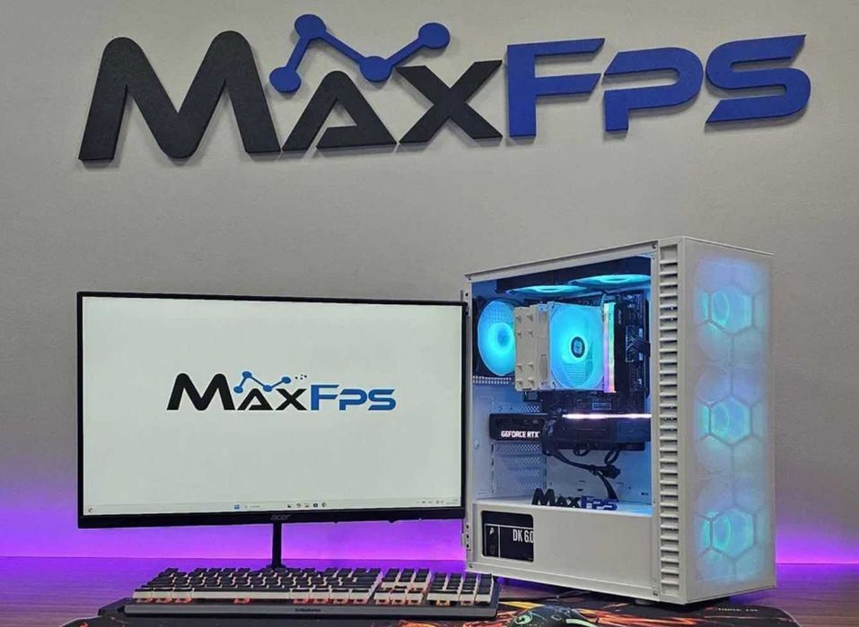 Геймърски компютър! Ryzen 5 5500, 16GB RAM, 600W, RTX 3060ti,Гаранция!